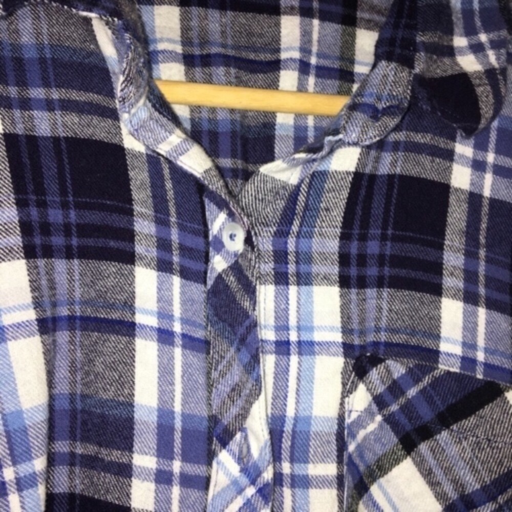 Woolrich Blue Plaid Button Down - image 4
